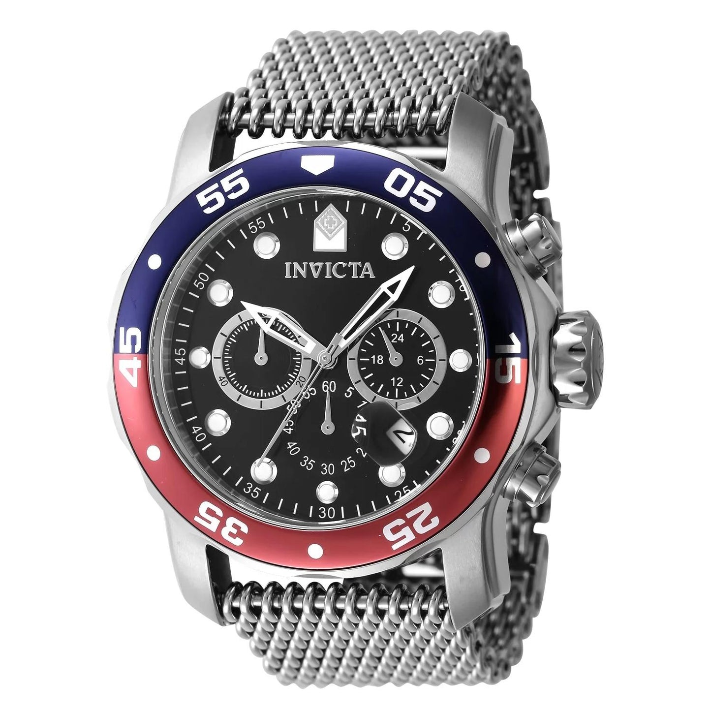 Invicta 47630 47630 Watch - Black Dial Stainless Steel Band