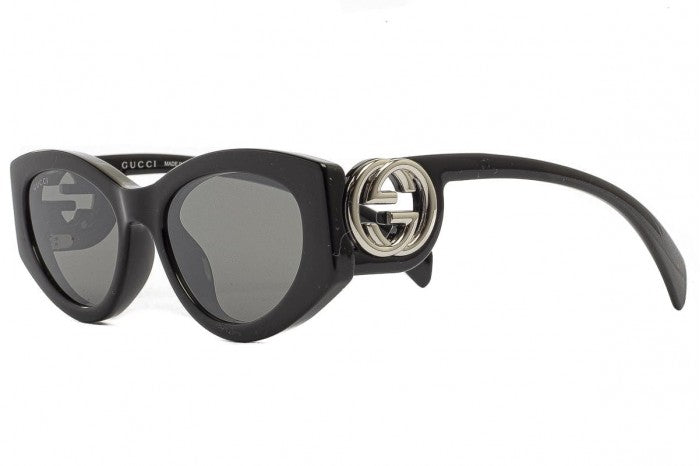 Gucci GG1691S-001-54 sunglasses in black frame with grey gradient lenses