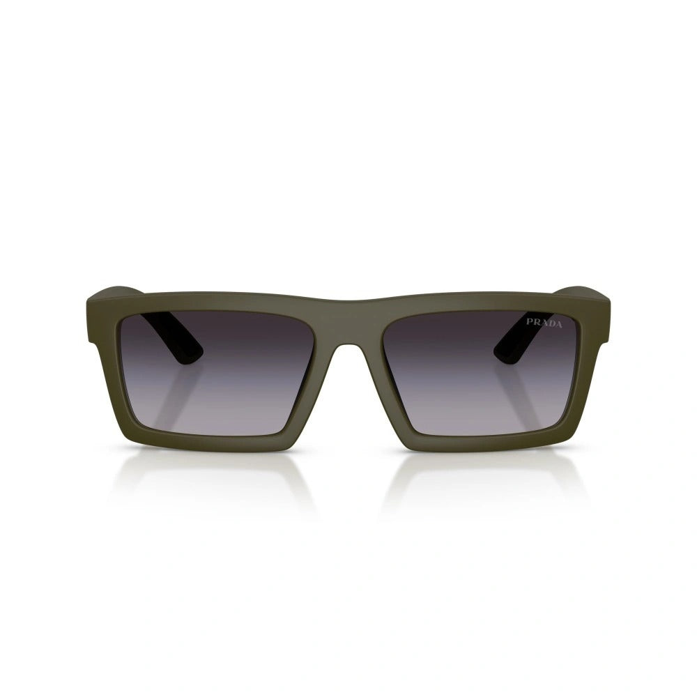 Prada 0PSA07S-15X09U-58 sunglasses in green frame with gray lenses