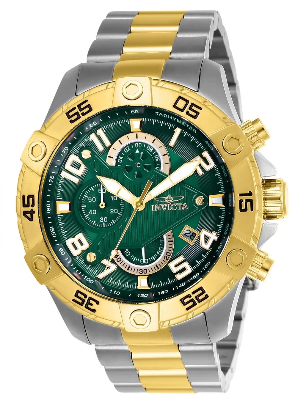 Invicta 26099 26099 Watch - Green Dial Stainless Steel Band