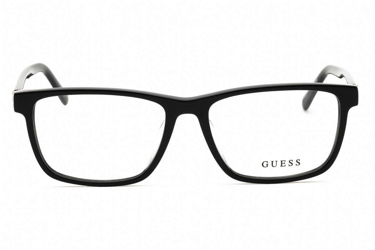 Guess GU50087-D-001 Shiny Black Rectangular Eyeglasses 55mm