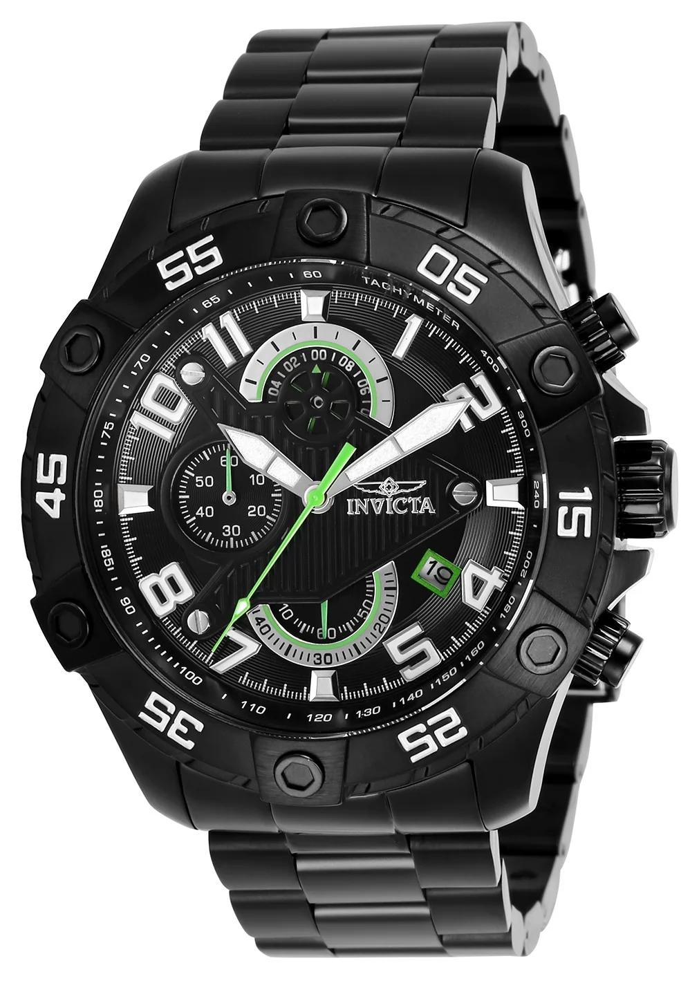 Invicta 26101 26101 Watch - Black Dial Stainless Steel Band