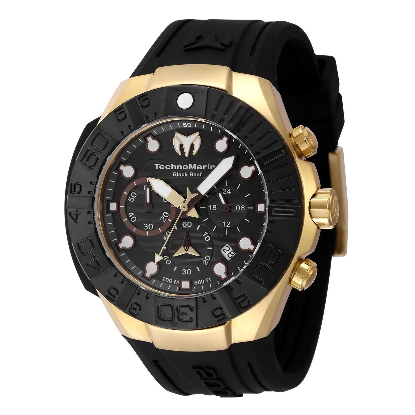 TechnoMarine TM-523012 TM-523012 Watch - Black Dial Silicon Band