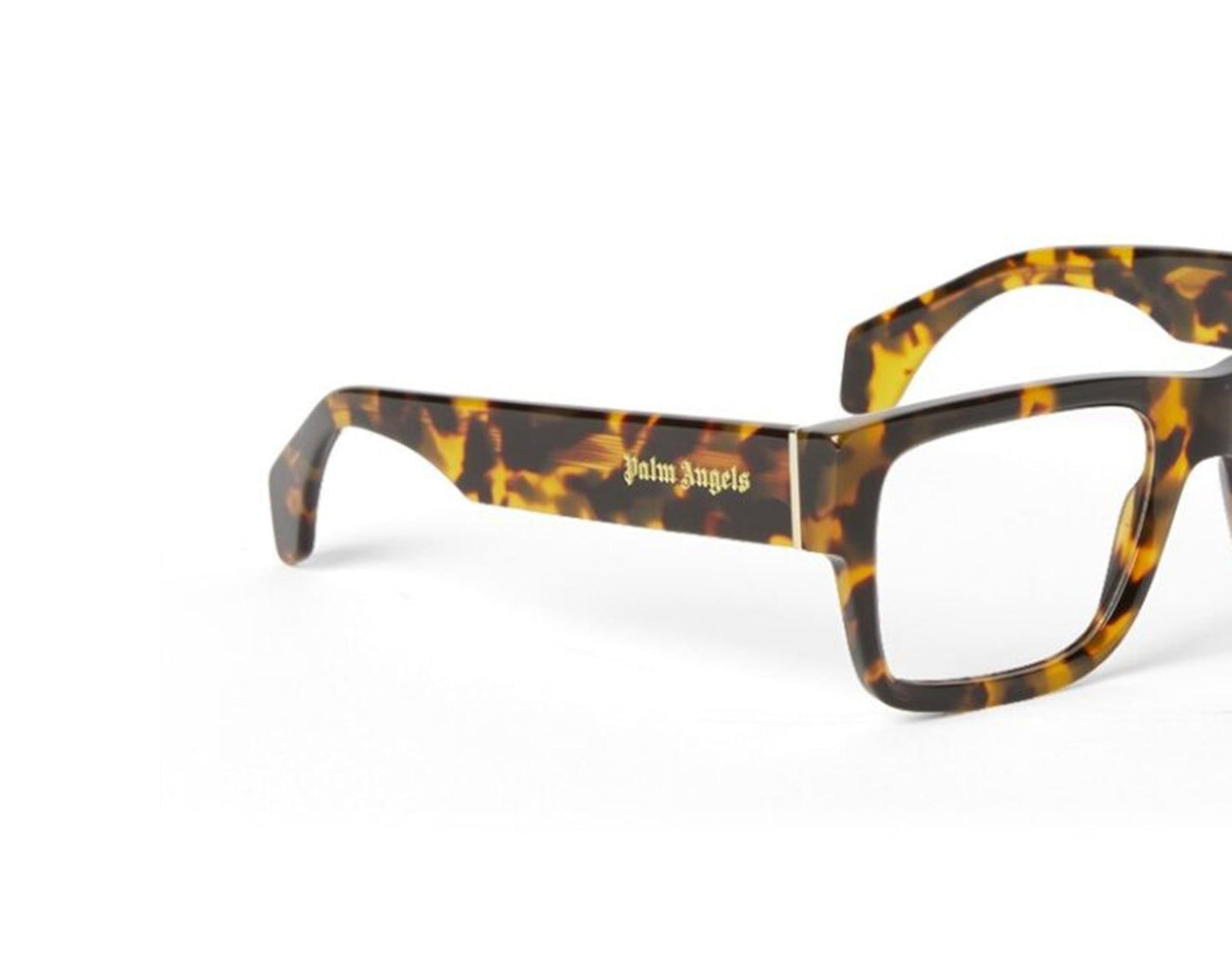 Palm Angels Style-2-PERJ002F24PLA0016000 eyeglasses in havana frame with clear lenses