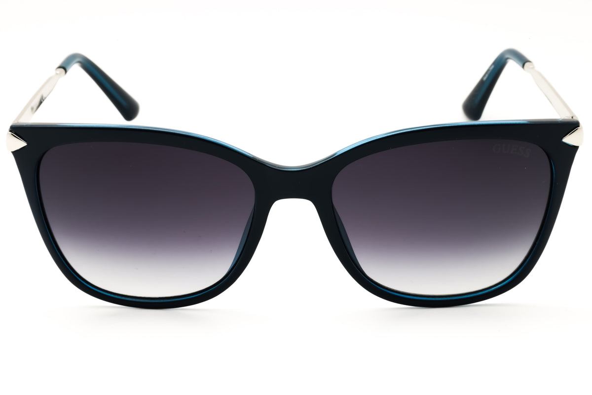 Guess GU7483-90B Shiny Navy Rectangular Sunglasses 56mm Sunglasses