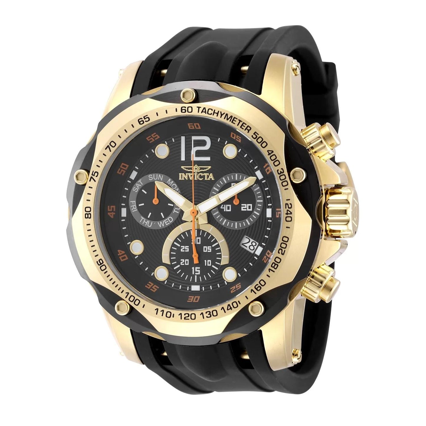 Invicta 49841 49841 Watch - Black Dial Silicone Band
