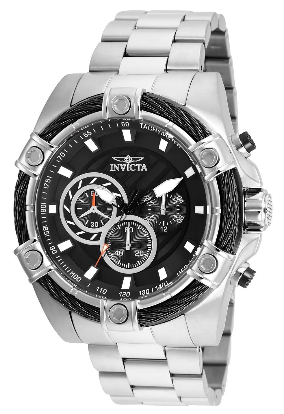 Invicta 25512 25512 Watch - Black Dial Stainless Steel Band