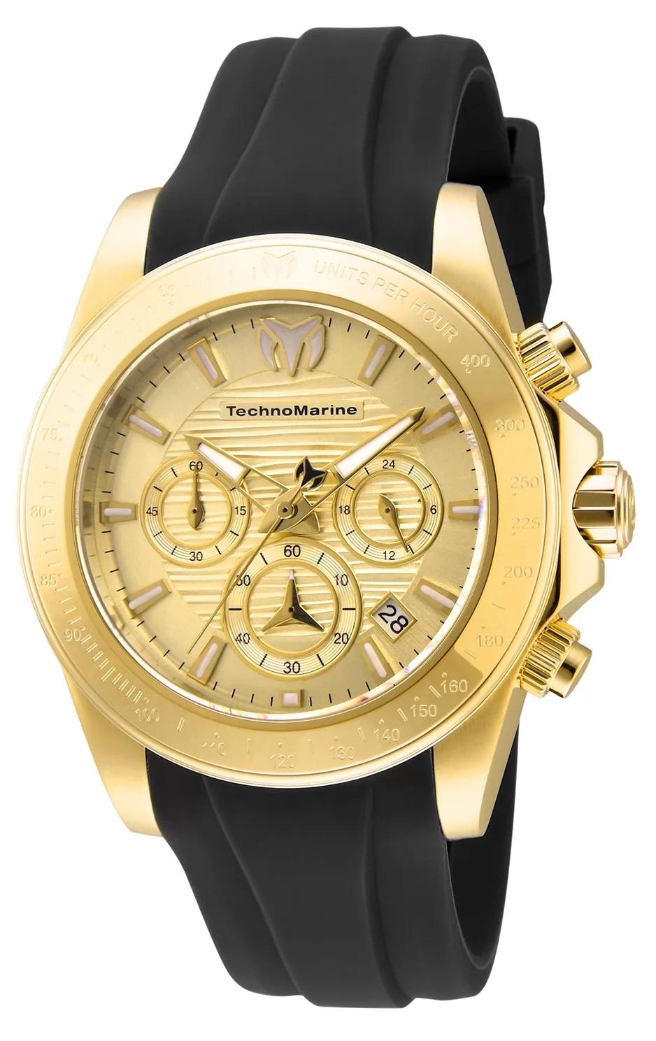 TechnoMarine TM-219034 TM-219034 Watch - Gold Dial Stainless Steel Band