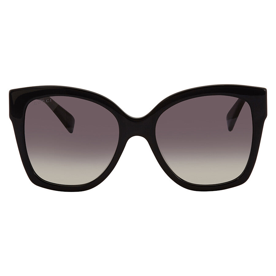 Gucci GG0459S-001 sunglasses in black frame with grey lenses
