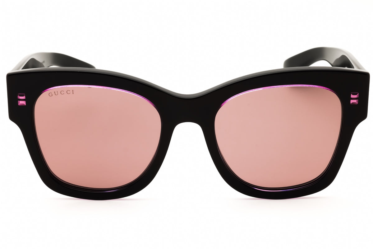 Gucci GG1789S-003 Shiny black Rectangular Sunglasses 53mm Sunglasses