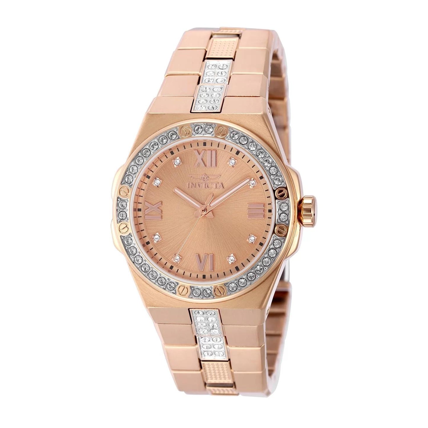 Invicta 50190 50190 Watch - Rose Gold Dial Stainless Steel Band