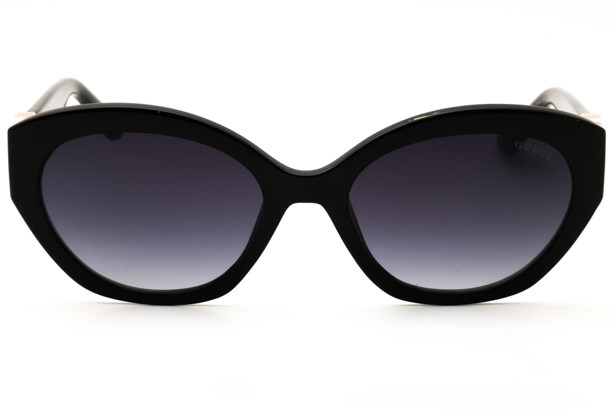 Guess GU00104-01B shiny black Oval Sunglasses 56mm Sunglasses