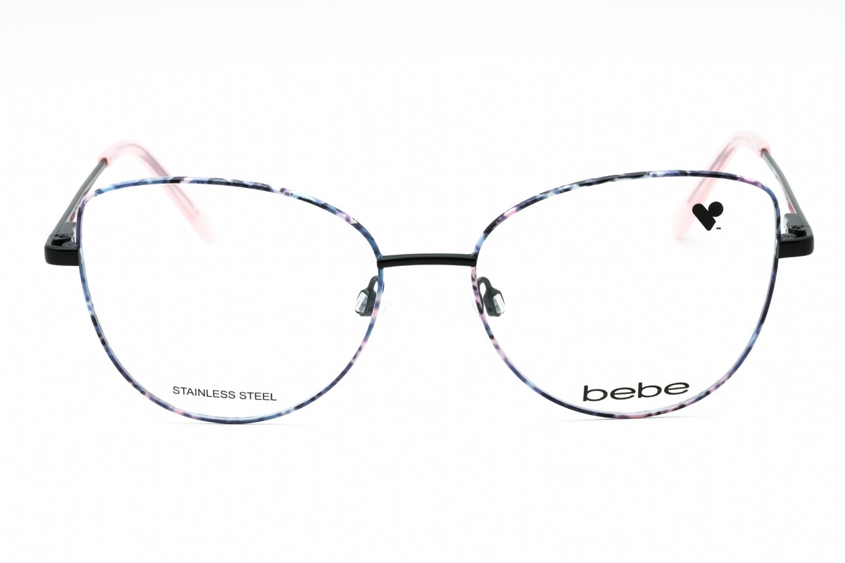 Bebe BB5207-001 JET FLORAL Cat eye Eyeglasses 53mm Eyeglasses