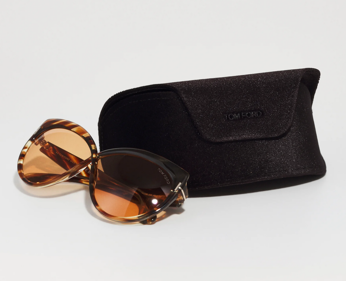 Tom Ford FT1196-53E sunglasses in havana frame with brown lenses