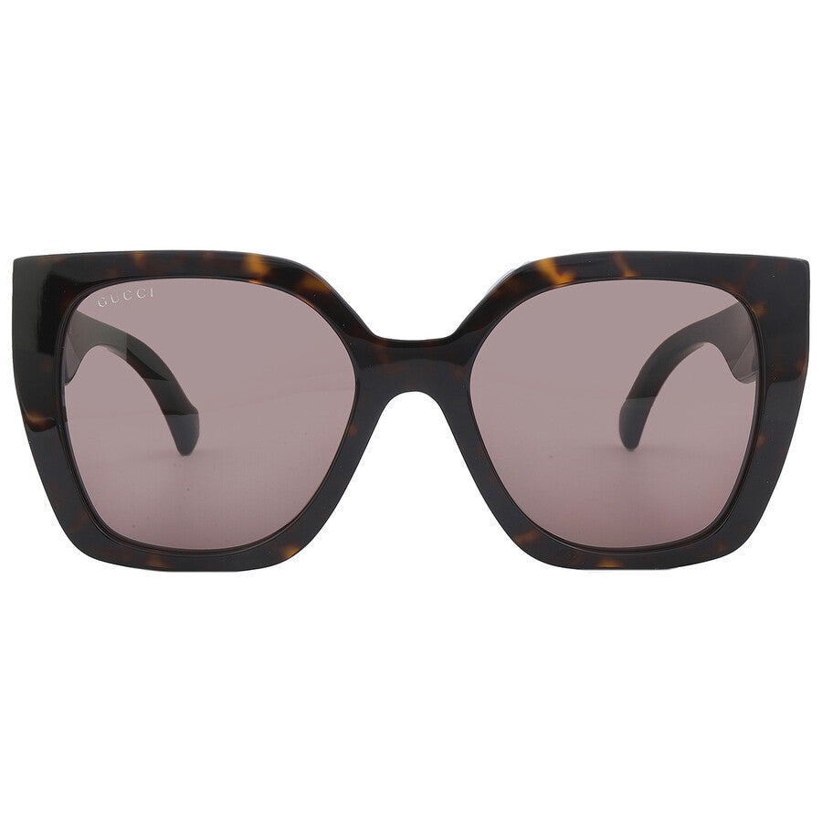 Gucci GG1300S-002 sunglasses in havana frame with brown lenses