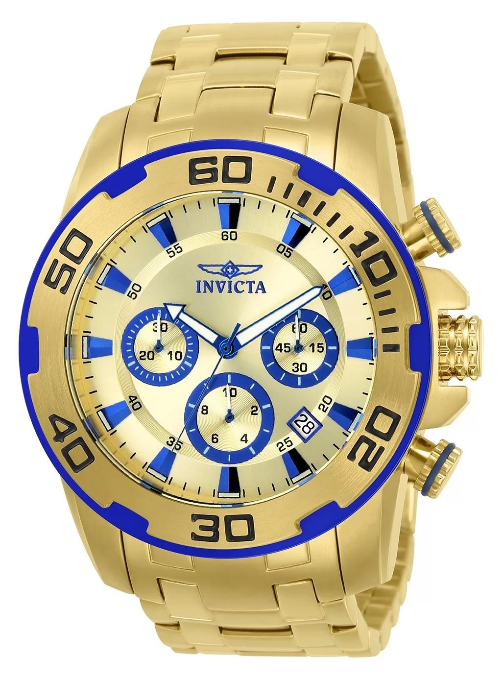 Invicta 22320 22320 Watch - Gold Dial Stainless Steel Band