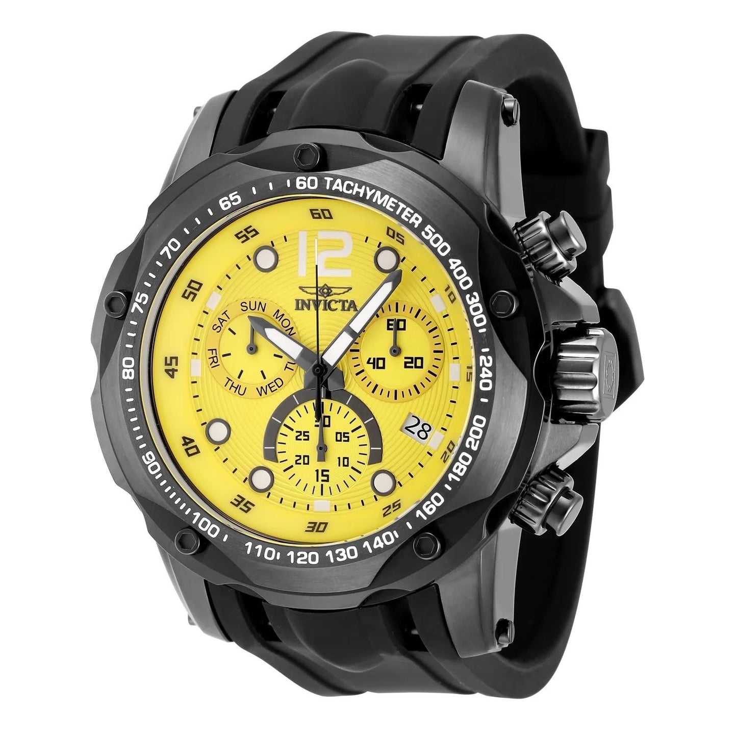 Invicta 48908 48908 Watch - Yellow Dial Silicone Band