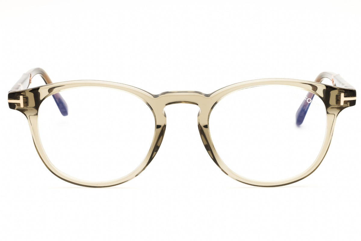 Tom Ford FT5891-B-095 eyeglasses in green frame with clear lenses
