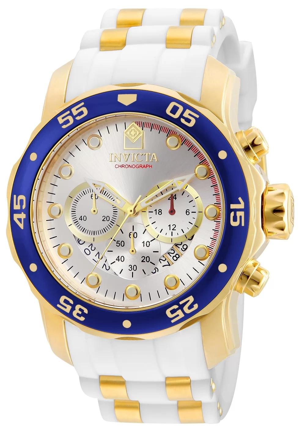 Invicta 20293 20293 Watch - Silver Dial Polyurethane/Stainless Steel Band