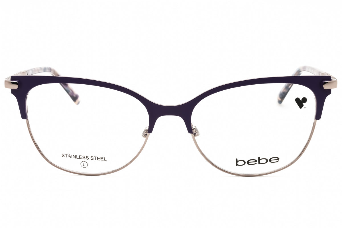 Bebe BB5224-501 PLUM Cat eye Eyeglasses 55mm Eyeglasses