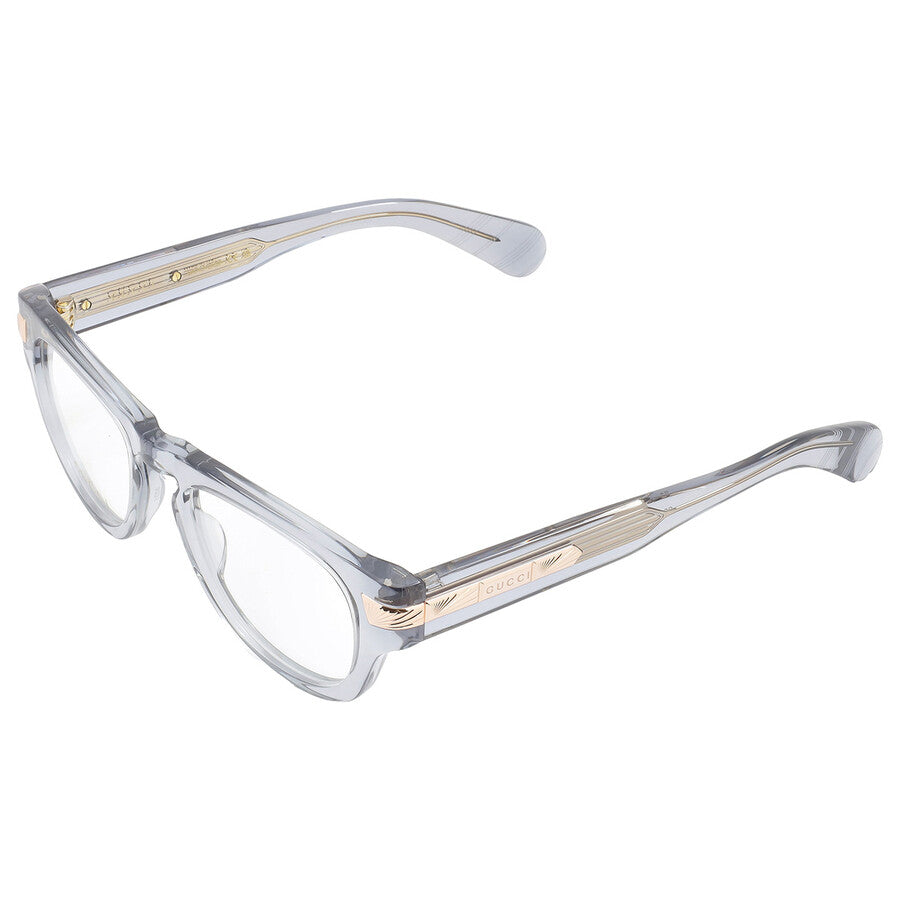 Gucci GG1519O-003 eyeglasses in grey frame with clear lenses