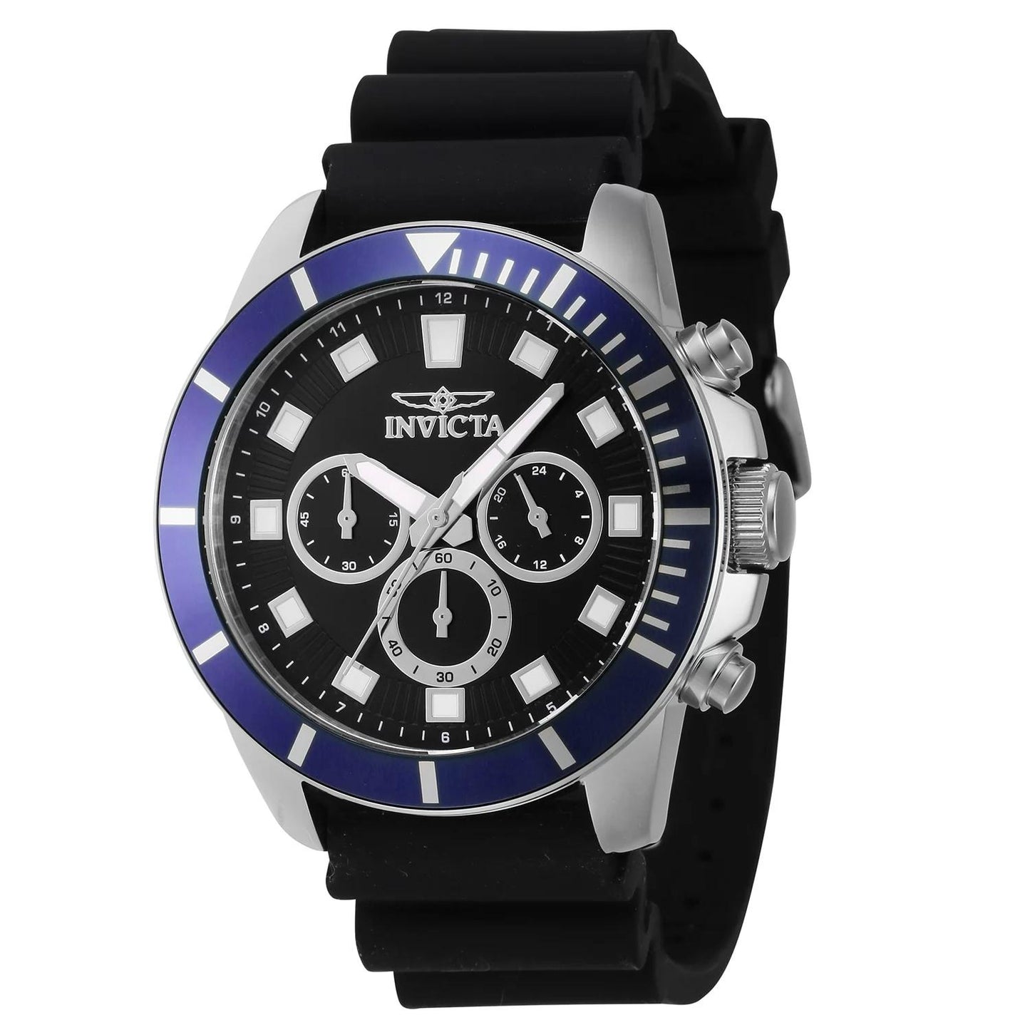 Invicta 46079 46079 Watch - Black Dial Silicon Band