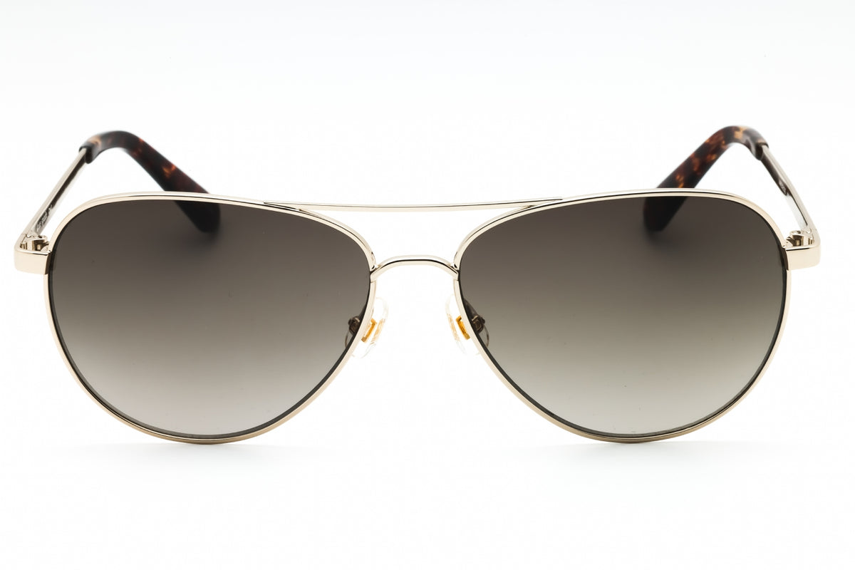 Kate Spade VARESE/O/S-0J5G HA GOLD Aviator Sunglasses 58mm Sunglasses