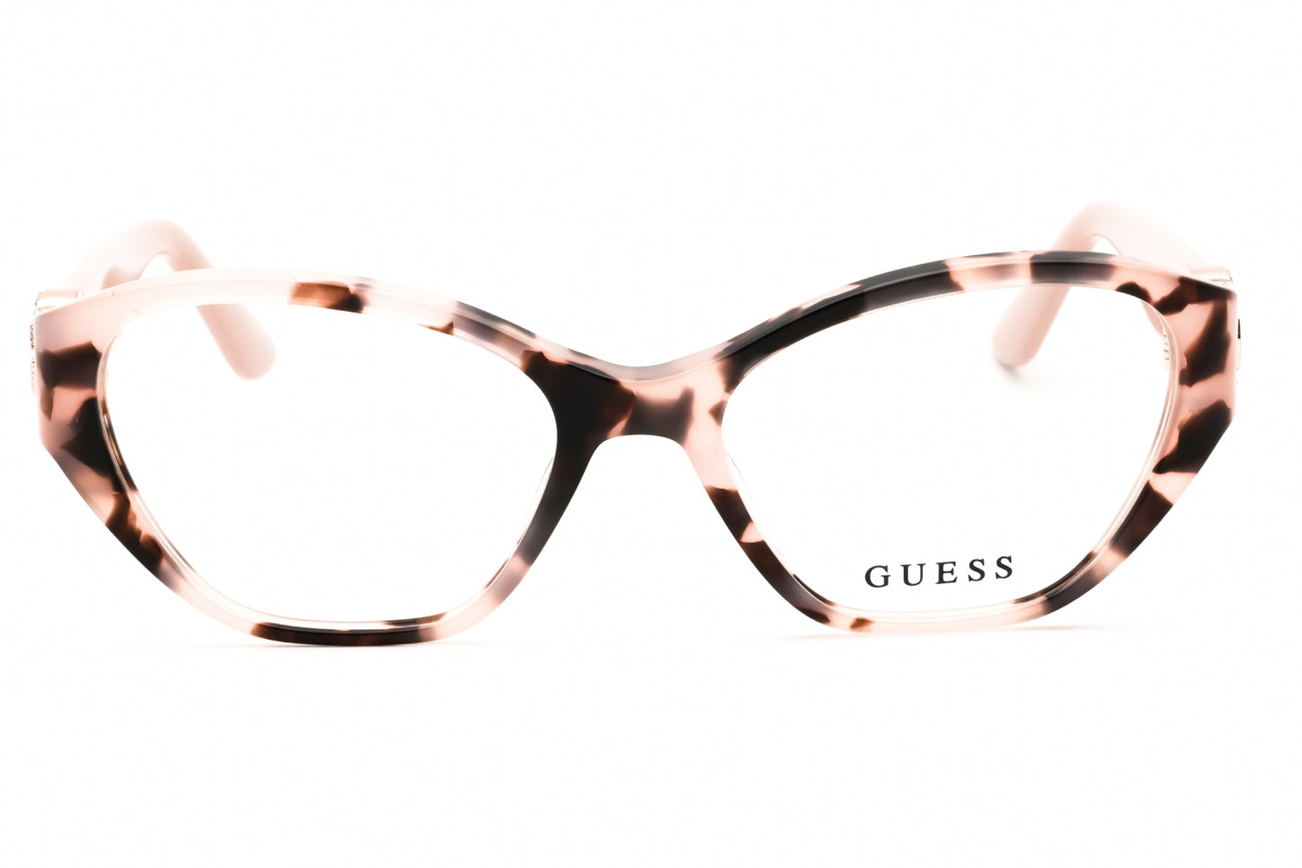 Guess GU50119-055 eyeglasses in colored havana frame with clear lenses