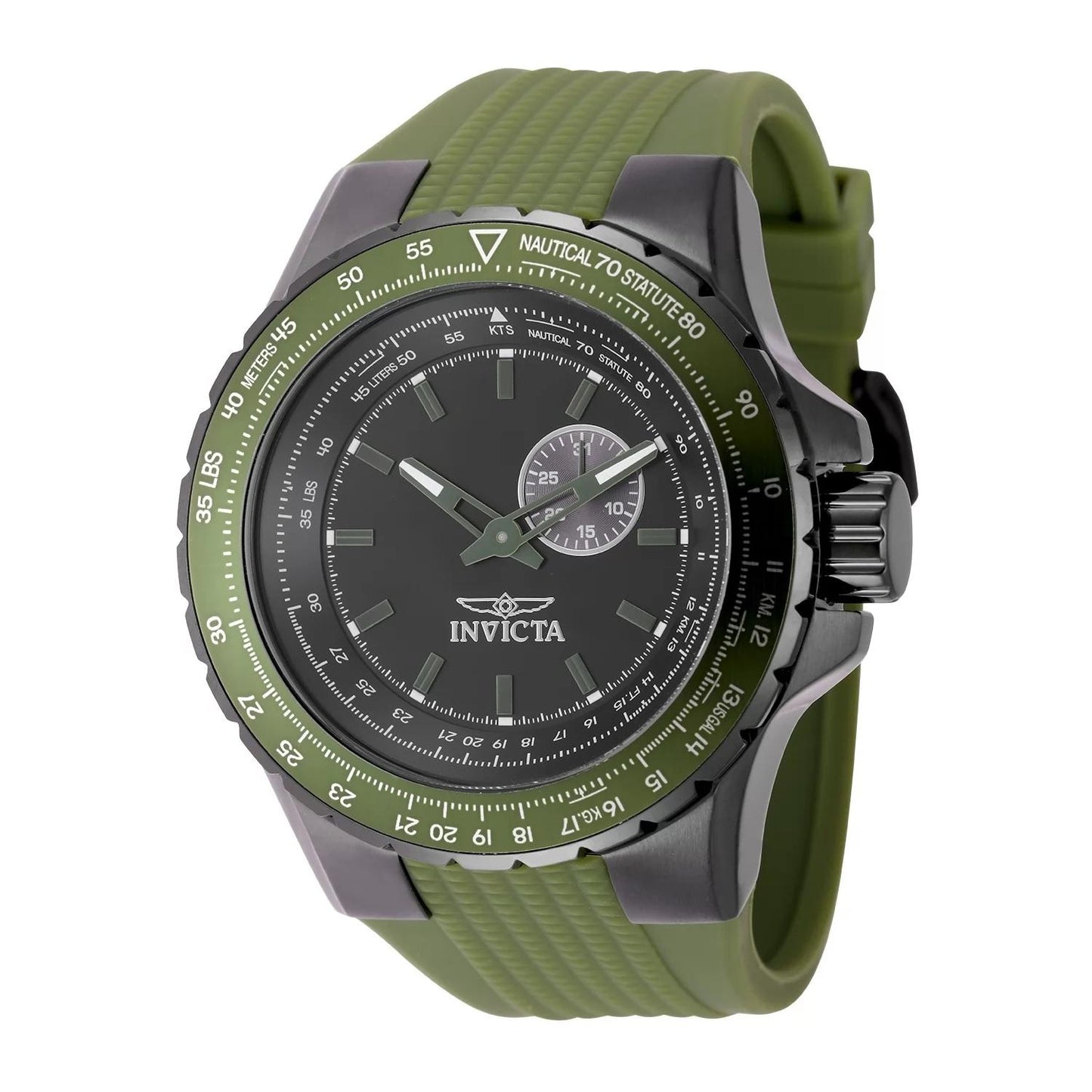 Invicta 49729 49729 Watch - Black Dial Silicone Band