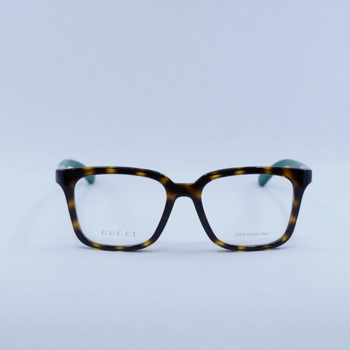 Gucci GG1738o-003 eyeglasses in havana frame with clear lenses