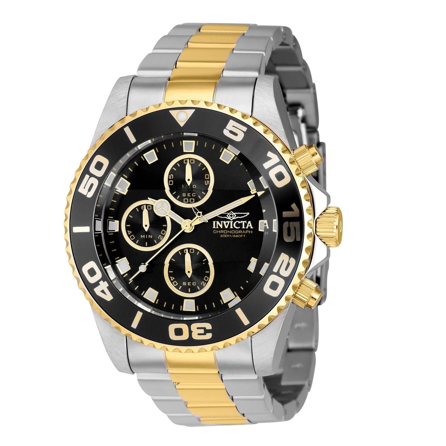 Invicta 43407 43407 Watch - Black Dial Stainless Steel Band