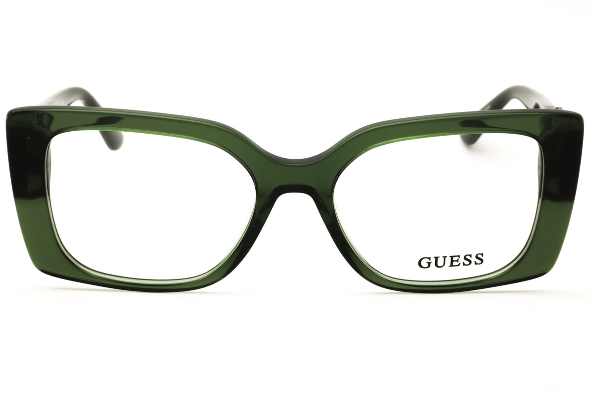 Guess GU50322-096 shiny dark green Rectangular Eyeglasses 51mm Eyeglasses