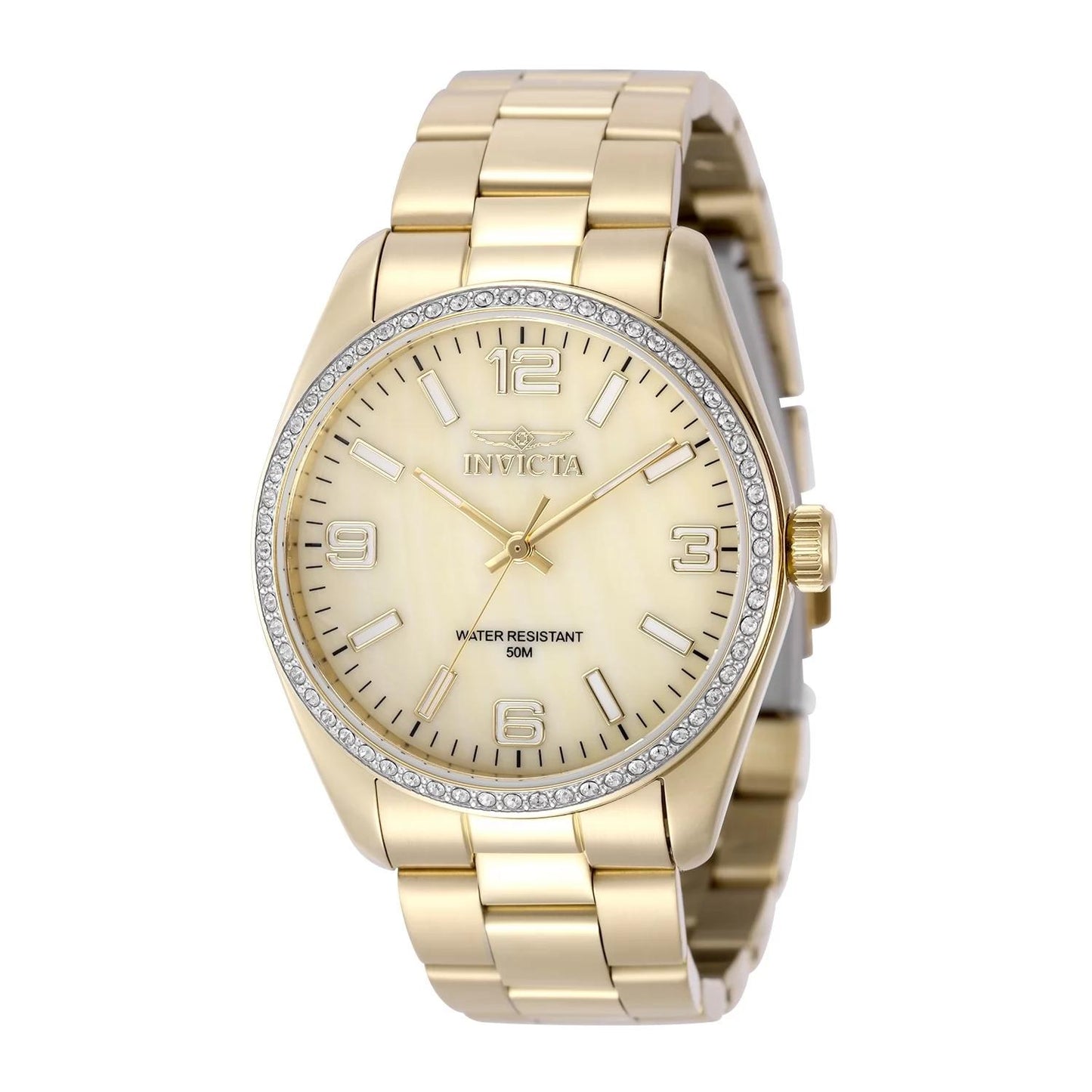 Invicta 50132 50132 Watch - Gold Dial Stainless Steel Band