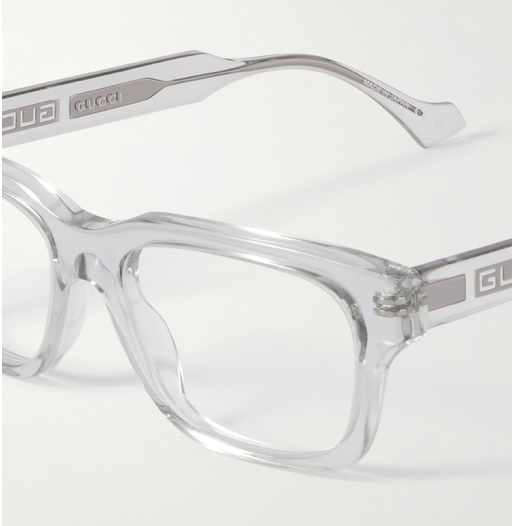 Gucci GG1731o-003 eyeglasses in grey frame with clear lenses
