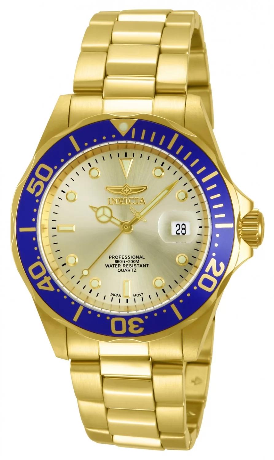 Invicta 14124 14124 Watch - Gold Dial Stainless Steel Band