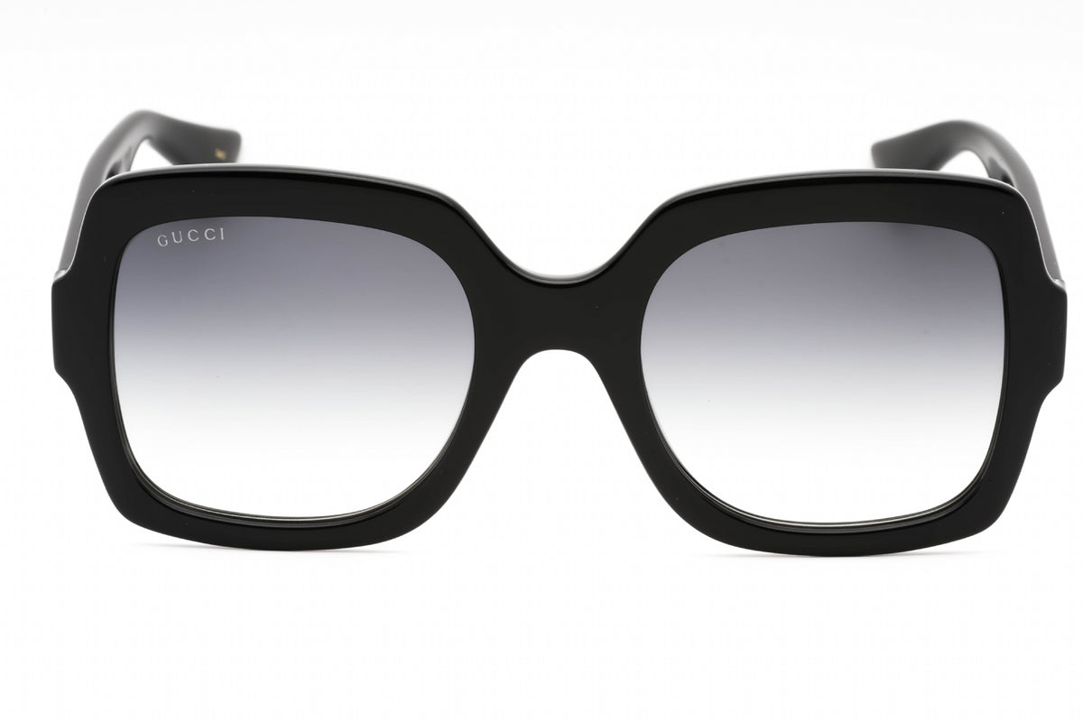 Gucci GG1337S-001 BLACK-BLACK-GREY Rectangular Sunglasses 54mm Sunglasses