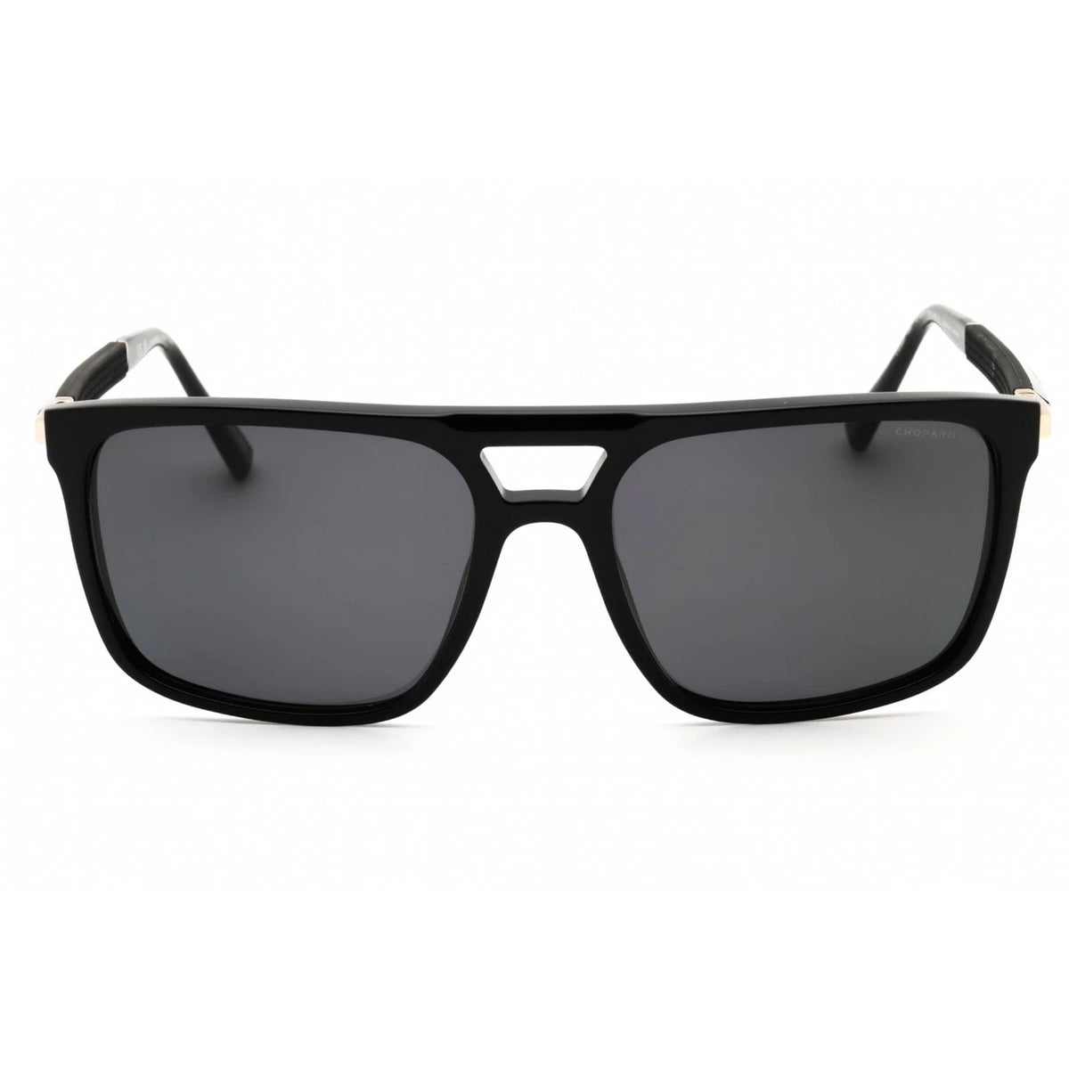Chopard 59mm Rectangular sunglasses in carbonio+gomma frame with carbonio+gomma lenses