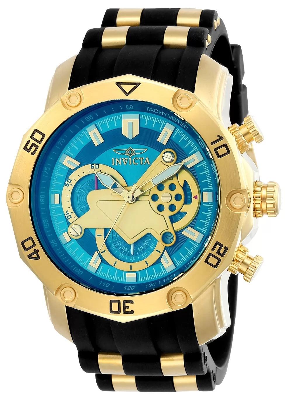 Invicta 23426 23426 Watch - Blue Dial Polyurethane/Stainless Steel Band