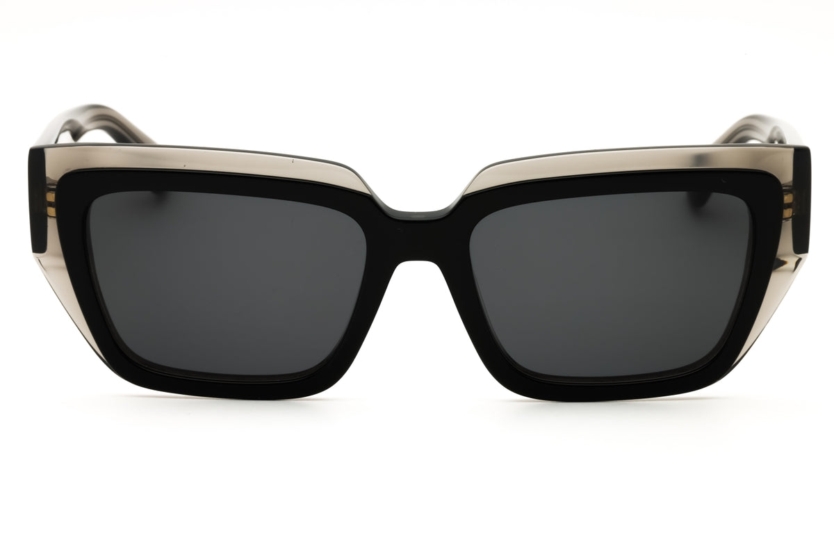 Salvatore Ferragamo SF2002S-024 TRANSPARENT GREY Rectangular Sunglasses 55mm Sunglasses