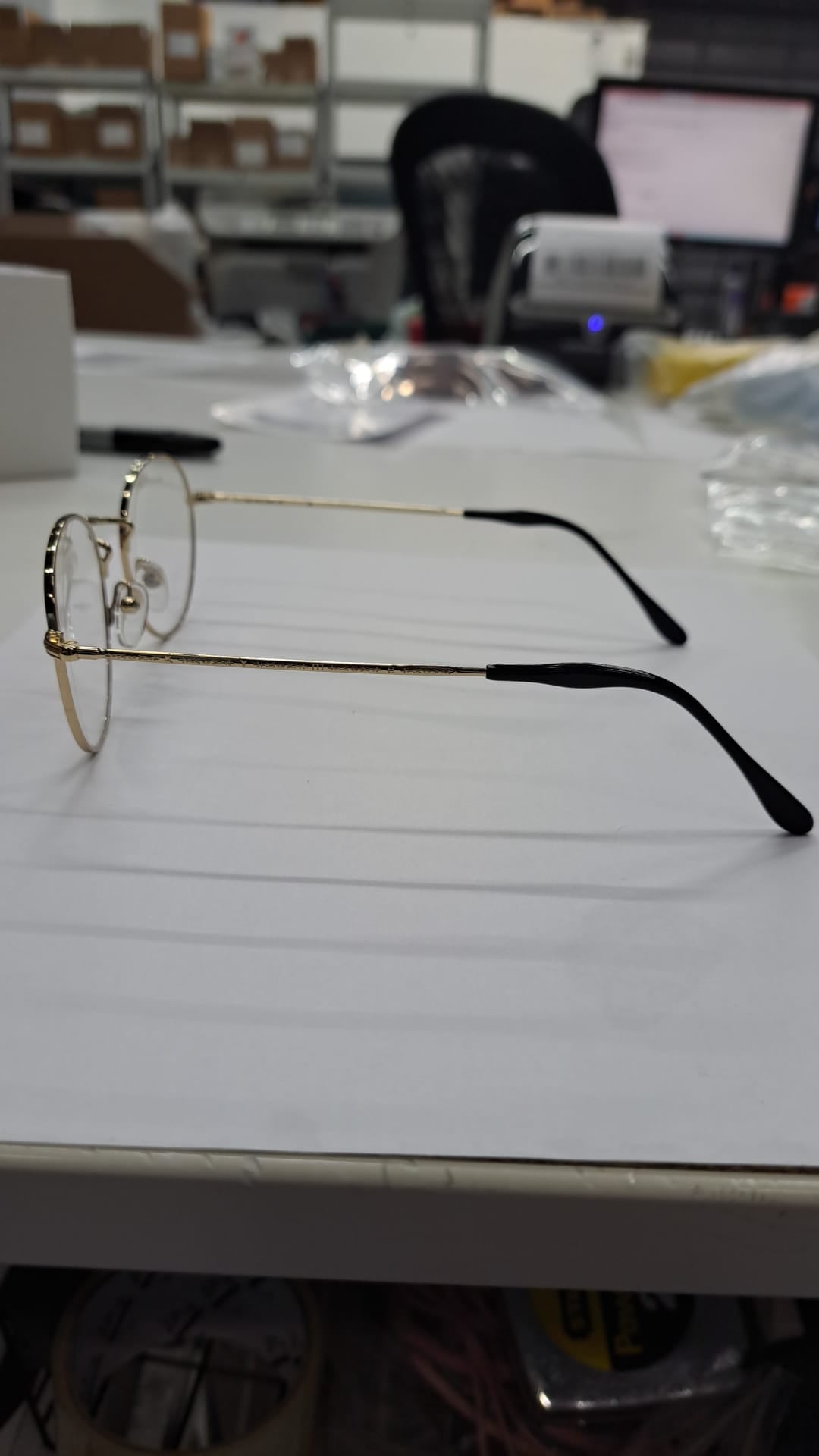 Kyme LUC148(NO CASE) eyeglasses in gold frame with clear lenses