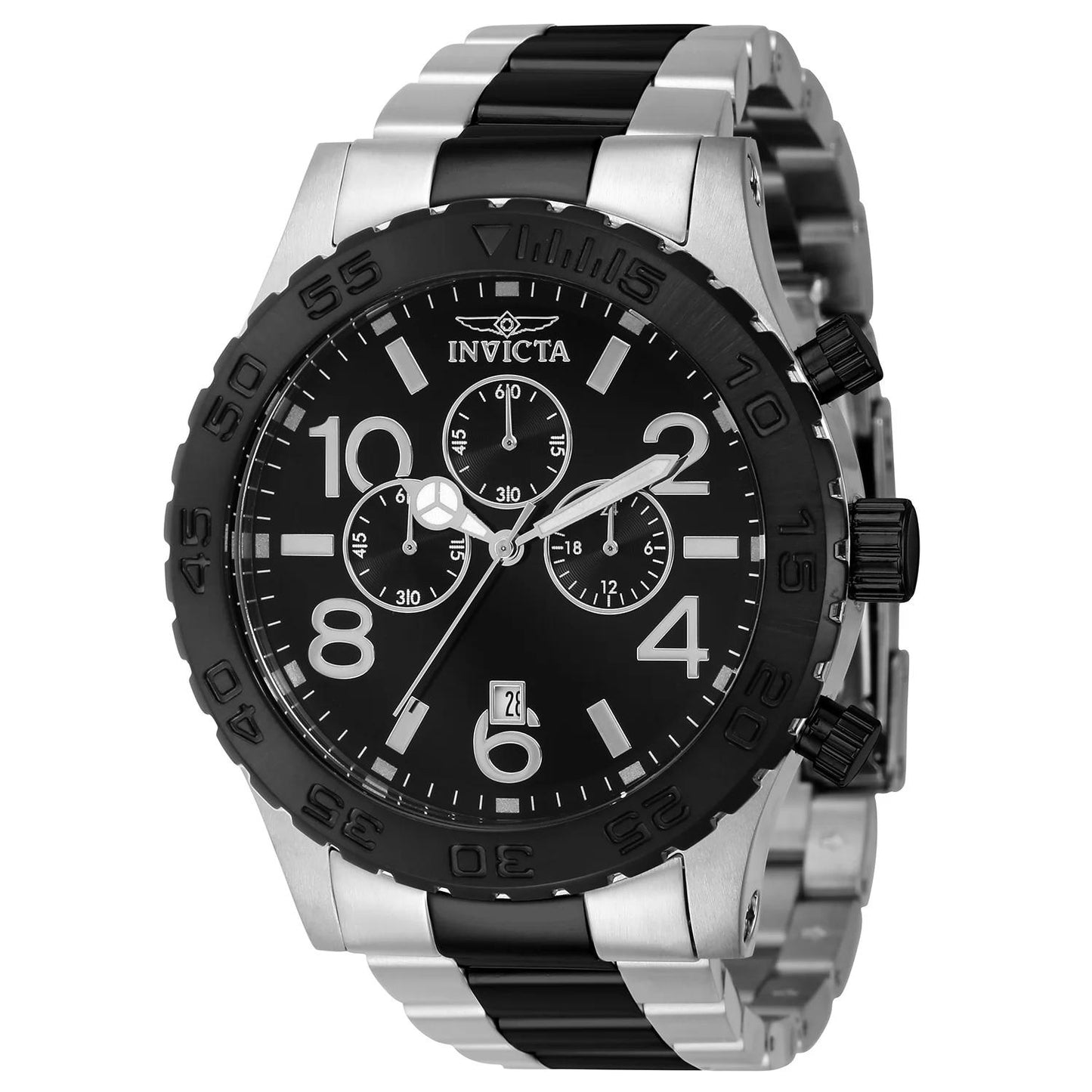 Invicta 40606 40606 Watch - Black Dial Stainless Steel Band