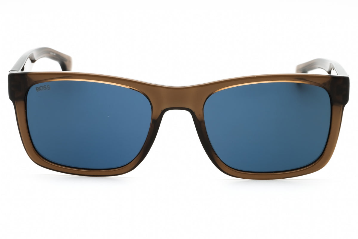 Hugo Boss BOSS 1569/S-09Q KU Brown Rectangular Sunglasses 55mm Sunglasses