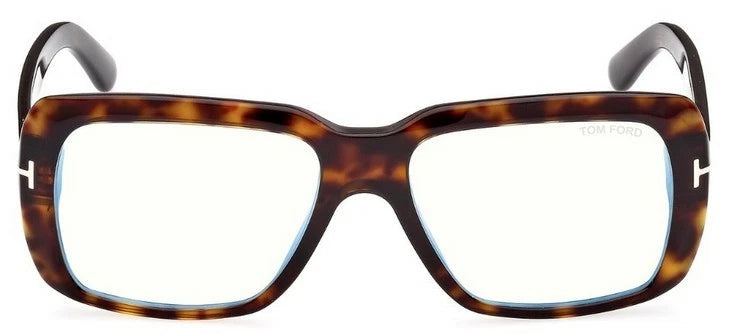 Tom Ford FT5822-B-052-54 eyeglasses in havana frame with clear lenses