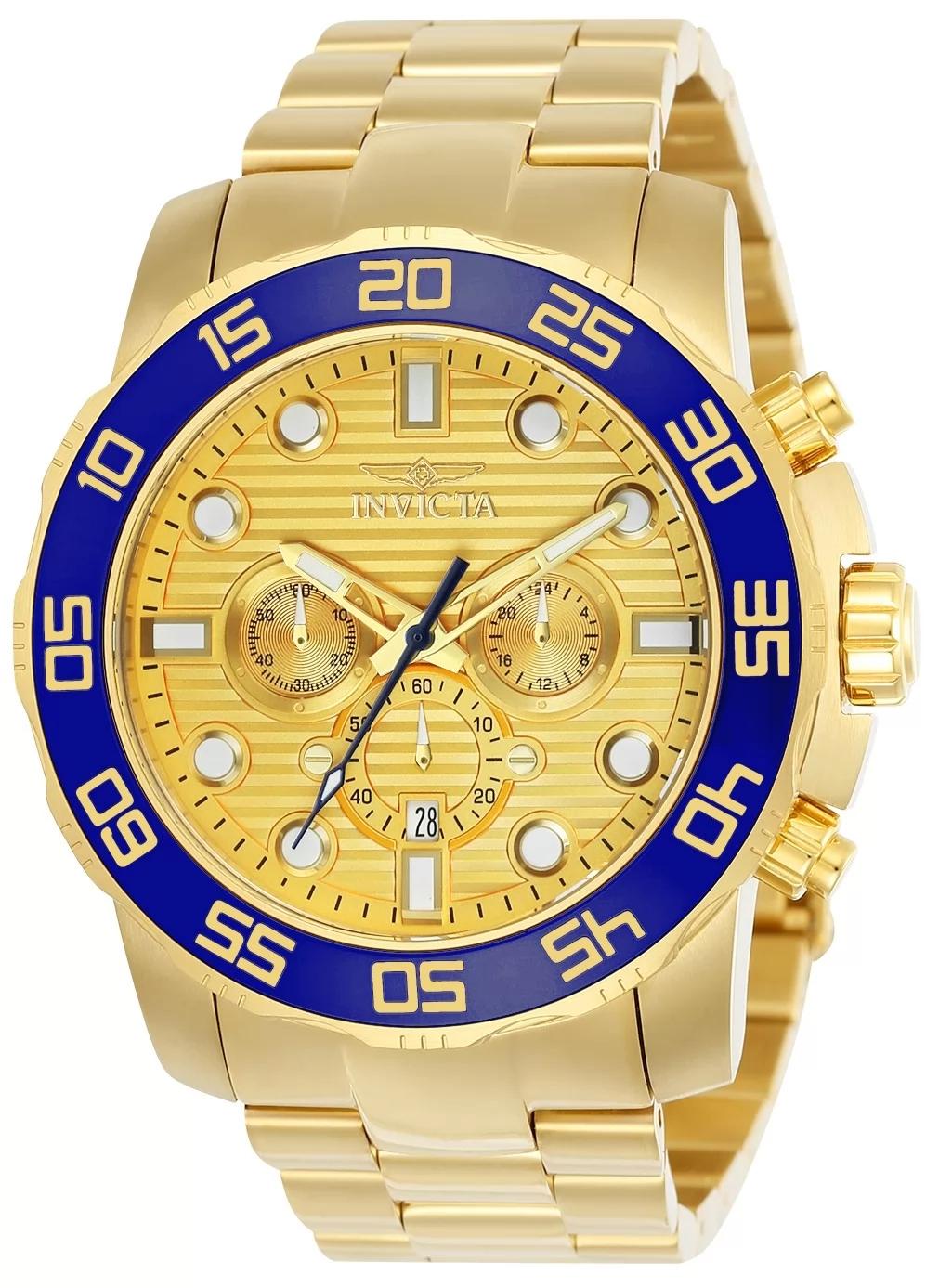 Invicta 22227 22227 Watch - Gold Dial Stainless Steel Band