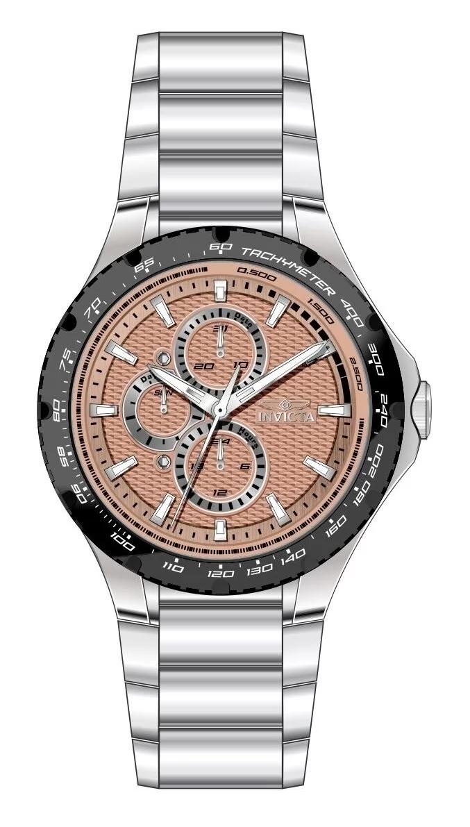 Invicta 50102 50102 Watch - Pink Dial Stainless Steel Band
