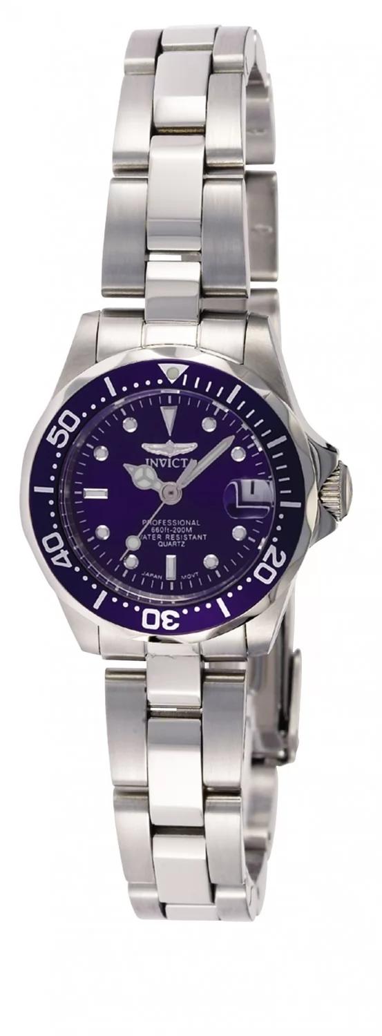 Invicta 9177 watch with blue dial and stainless steel band
