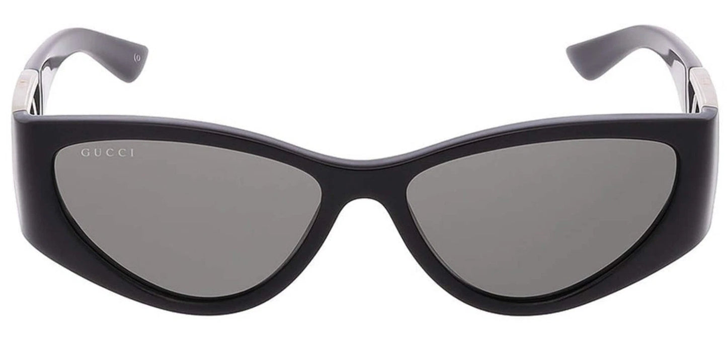 Gucci GG1824S-001 sunglasses in black frame with grey lenses