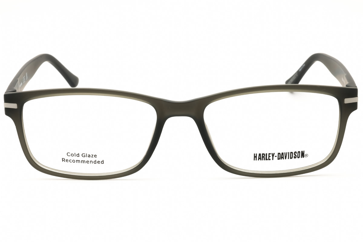 Harley Davidson HD0496-020 eyeglasses in grey frame with clear lenses