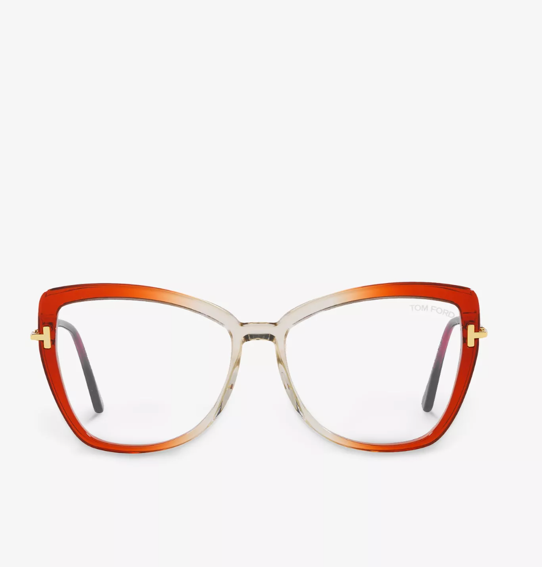 Tom Ford FT5882-B-044-55 eyeglasses in gold frame with clear lenses