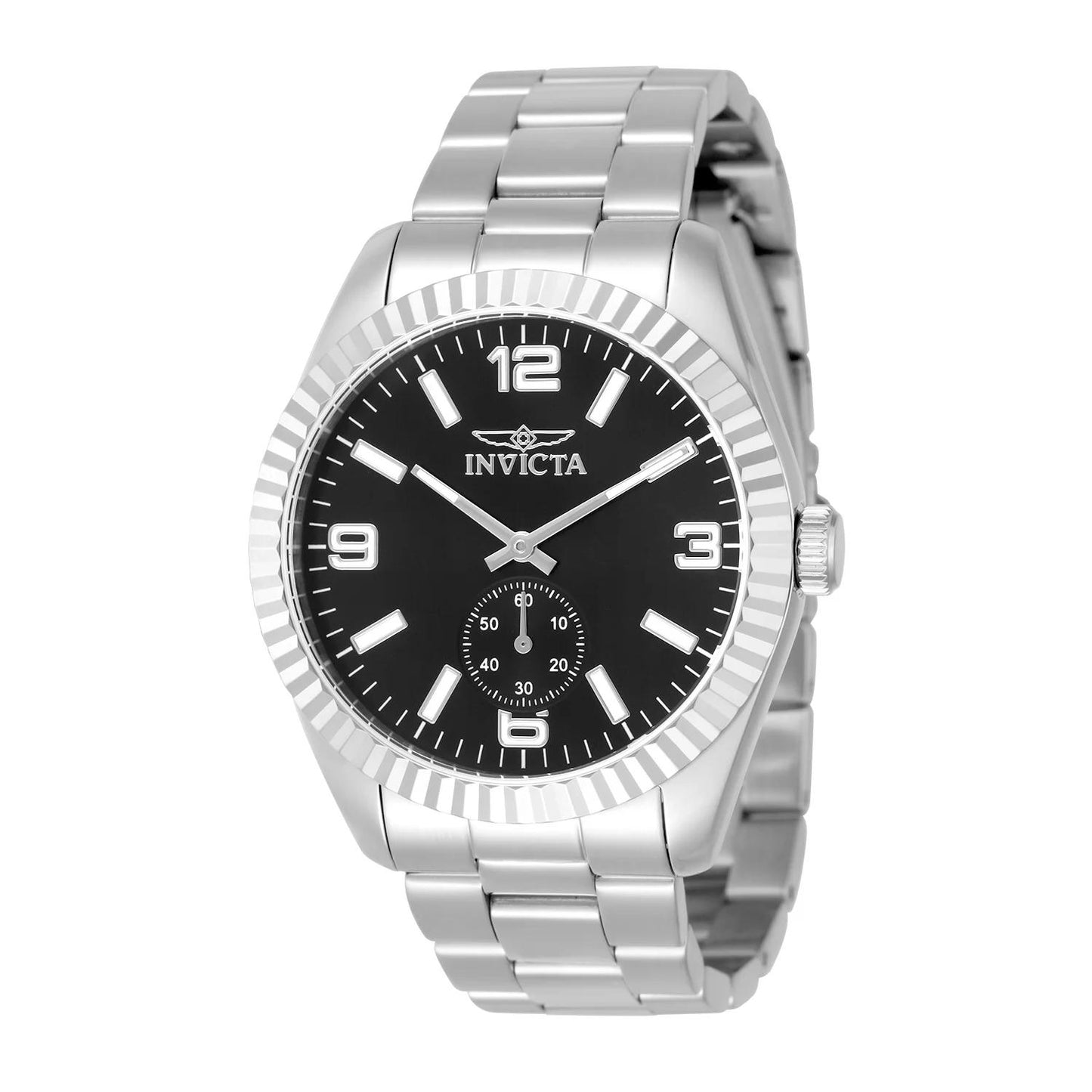 Invicta 49318 49318 Watch - Black Dial Stainless Steel Band